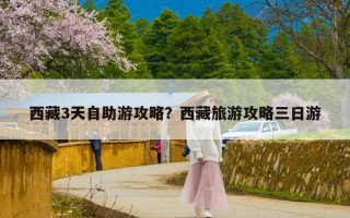 西藏3天自助游攻略？西藏旅游攻略三日游